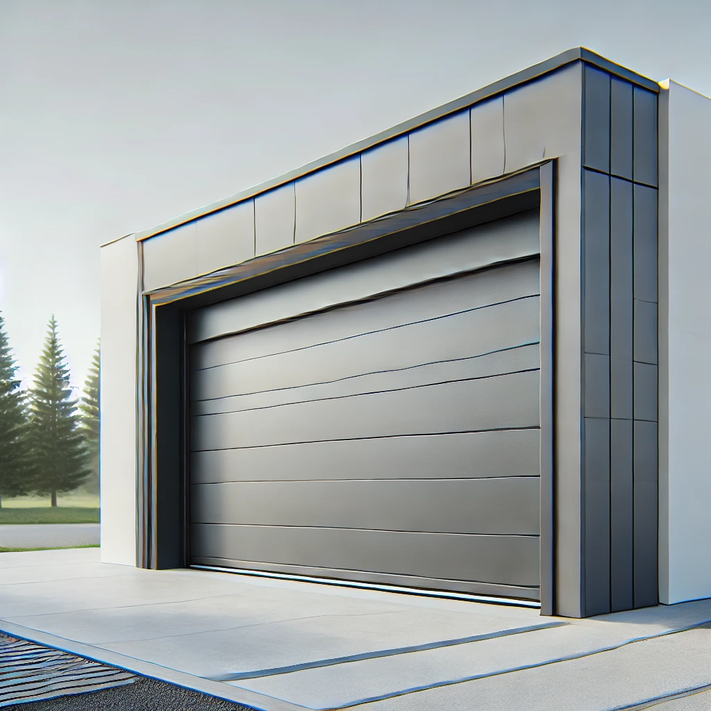 Architectural insulated aluminum garage doors